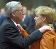 Jean-Claude Juncker mit Angela Merkel